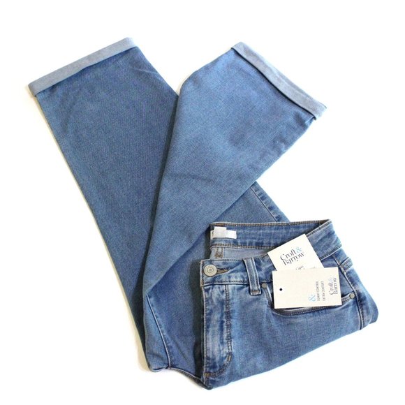 Croft & Barrow Denim Blue Jean Capri Size 4 - Picture 1 of 8